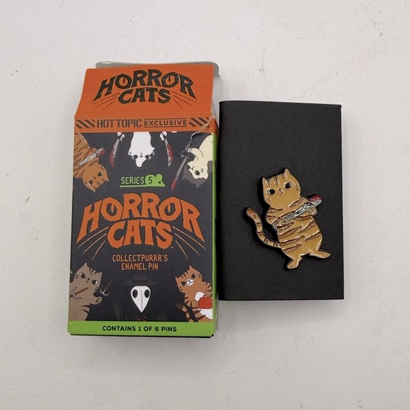 Hot Topic Horror Cats Enamel Pin Killer Kitties Series 5 Collectible - Picture 1 of 8